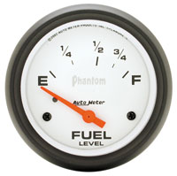 Click for a larger picture of Auto Meter 2-5/8" Phantom Fuel Level Gauge, 73-10 Ohm