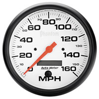 Click for a larger picture of Auto Meter 5" Phantom Speedometer, 160 mph, Programmable