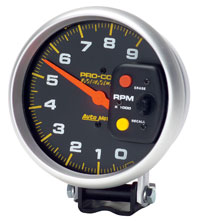 Large photo of Pro Comp 5 inch Electric Tach, 9000 RPM with Telltale, Pegasus Part No. AM6809