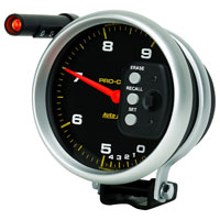 Click for a larger picture of Pro-Comp 5" Electric Tach, 9K w/ Shift Light & Memory