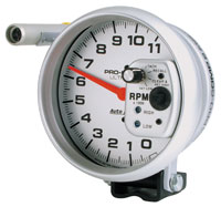 Click for a larger picture of Ultra Lite 5" Electric Tach, 11K w/ Shift Light & Memory