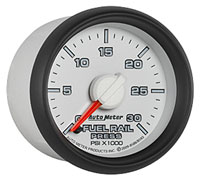 Click for a larger picture of Auto Meter Dodge Diesel Fuel Rail Pressure Gauge, 30 psi