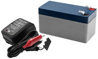 Click for a larger picture of 12V Battery Pack and Charger Kit for Extreme Enviro Gauges