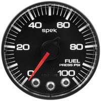 Click for a larger picture of Spek Pro 2 1/16" Fuel Pressure Gauge, 100psi, with Memory