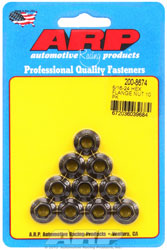 Click for a larger picture of ARP Hex Nut, 5/16-24 UNF x 3/8 Wrenching, Black, 10-Pack