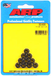 Click for a larger picture of ARP 1/4-28 12-Point Nut, Black Oxide, 10-Pk