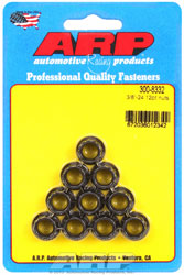 Click for a larger picture of ARP 3/8-24 12 Point Nuts, 7/16 Wrenching, Black Oxide, 10-Pk