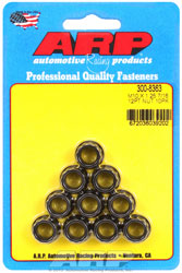 Click for a larger picture of ARP 10 x 1.25mm Black Nut, 12-Pt x 12mm, 15.9mm OD, 10-Pk