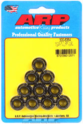 Click for a larger picture of ARP 10 x 1.25mm Black Nut, 12-Pt x 12mm, 17.8mm OD, 10-Pk