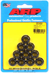 Click for a larger picture of ARP 3/8-24 12 Point Nuts, 1/2 Wrenching, Black Oxide, 10-Pk