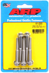 Click for a larger picture of ARP 1/4-20 x 2.000 Stainless Steel Bolt, 12 Point Head, 5-Pk
