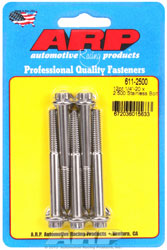 Click for a larger picture of ARP 1/4-20 x 2.500 Stainless Steel Bolt, 12 Point Head, 5-Pk