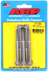 Click for a larger picture of ARP 1/4-20 x 2.750 Stainless Steel Bolt, 12 Point Head, 5-Pk