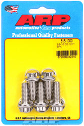 Click for a larger picture of ARP 3/8-16 x 1.000 Stainless Steel Bolt, 7/16" 12-pt, 5-pk