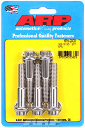 Click for a larger picture of ARP 3/8-16 x 2.000 Stainless Steel Bolt, 7/16" 12-pt, 5-pk