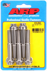 Click for a larger picture of ARP 3/8-16 x 2.500 Stainless Steel Bolt, 7/16" 12-pt, 5-pk
