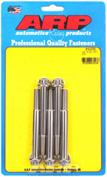 Click for a larger picture of ARP 3/8-16 x 3.750 Stainless Steel Bolt, 7/16" 12-pt, 5-pk