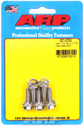 Click for a larger picture of ARP 1/4-20 x 0.750 Stainless Steel Bolt, Hex Head, 5-Pack