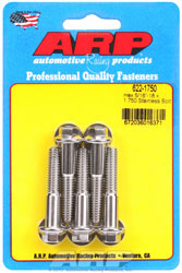 Click for a larger picture of ARP 5/16-18 x 1.750 Stainless Steel Bolt, Hex Head, 5-pk