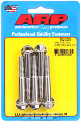 Click for a larger picture of ARP 5/16-18 x 2.250 Stainless Steel Bolt, Hex Head, 5-pk