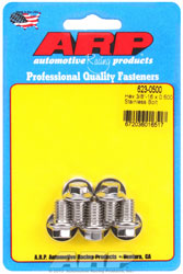 Click for a larger picture of ARP 3/8-16 x 0.500 Stainless Steel Bolt, 3/8" Hex Head, 5-pk