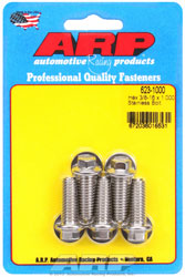 Click for a larger picture of ARP 3/8-16 x 1.000 Stainless Steel Bolt, 3/8" Hex Head, 5-pk