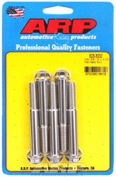 Click for a larger picture of ARP 3/8-16 x 3.000 Stainless Steel Bolt, 3/8" Hex Head, 5-pk