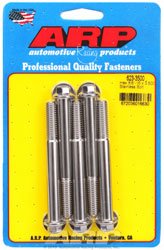 Click for a larger picture of ARP 3/8-16 x 3.500 Stainless Steel Bolt, 3/8" Hex Head, 5-pk