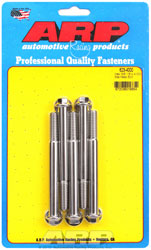 Click for a larger picture of ARP 3/8-16 x 4.000 Stainless Steel Bolt, 3/8" Hex Head, 5-pk