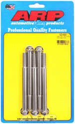 Click for a larger picture of ARP 3/8-16 x 4.500 Stainless Steel Bolt, 3/8" Hex Head, 5-pk