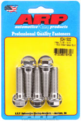 Click for a larger picture of ARP 7/16-14 x 1.500 Stainless Steel Bolt, 1/2" Hex, 5-pack