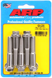 Click for a larger picture of ARP 7/16-14 x 2.250 Stainless Steel Bolt, 1/2" Hex, 5-pack