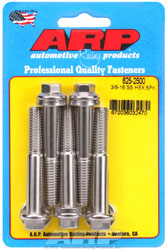 Click for a larger picture of ARP 3/8-16 x 2.500 Stainless Steel Bolt, 7/16" Hex, 5-pk