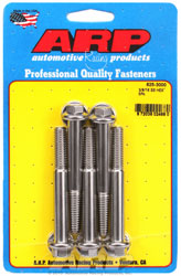 Click for a larger picture of ARP 3/8-16 x 3.000 Stainless Steel Bolt, 7/16" Hex, 5-pk