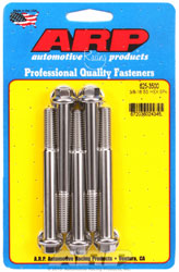 Click for a larger picture of ARP 3/8-16 x 3.500 Stainless Steel Bolt, 7/16" Hex, 5-pk