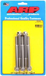 Click for a larger picture of ARP 3/8-16 x 4.000 Stainless Steel Bolt, 7/16" Hex, 5-pk