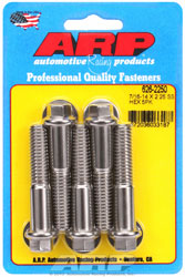 Click for a larger picture of ARP 7/16-14 x 2.250 Stainless Steel Bolt, 7/16" Hex, 5-pk