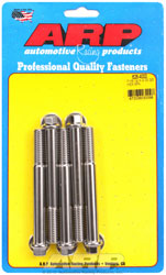 Click for a larger picture of ARP 7/16-14 x 4.000 Stainless Steel Bolt, 7/16" Hex, 5-pk