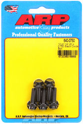Click for a larger picture of ARP 1/4-20 x 0.750 Black Oxide Bolt, 12 Point Head, 5-Pack