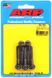 Click for a larger picture of ARP 1/4-20 x 1.500 Black Oxide Bolt, 12 Point Head, 5-Pack