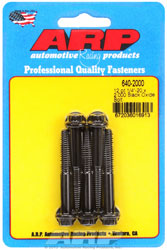 Click for a larger picture of ARP 1/4-20 x 2.000 Black Oxide Bolt, 12 Point Head, 5-Pack