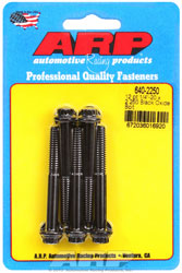 Click for a larger picture of ARP 1/4-20 x 2.250 Black Oxide Bolt, 12 Point Head, 5-Pack