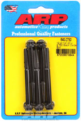 Click for a larger picture of ARP 1/4-20 x 2.750 Black Oxide Bolt, 12 Point Head, 5-Pack