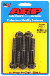 Click for a larger picture of ARP 7/16-14 x 2.500 Black Oxide Bolt, 7/16" 12-Pt Head, 5-pk