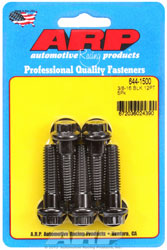 Click for a larger picture of ARP 3/8-16 x 1.500 Black Oxide Bolt, 7/16" 12-Pt Head, 5-pk
