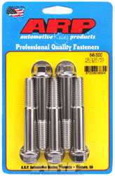 Click for a larger picture of ARP 1/2-13 x 3.000 Stainless Steel Bolt, Hex Head, 5-Pack
