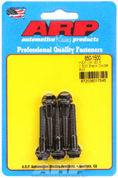 Click for a larger picture of ARP 1/4-20 x 1.500 Black Oxide Bolt, Hex Head, 5-Pack