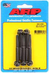 Click for a larger picture of ARP 1/4-20 x 2.250 Black Oxide Bolt, Hex Head, 5-Pack
