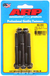 Click for a larger picture of ARP 1/4-20 x 2.500 Black Oxide Bolt, Hex Head, 5-Pack