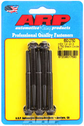 Click for a larger picture of ARP 1/4-20 x 2.750 Black Oxide Bolt, Hex Head, 5-Pack